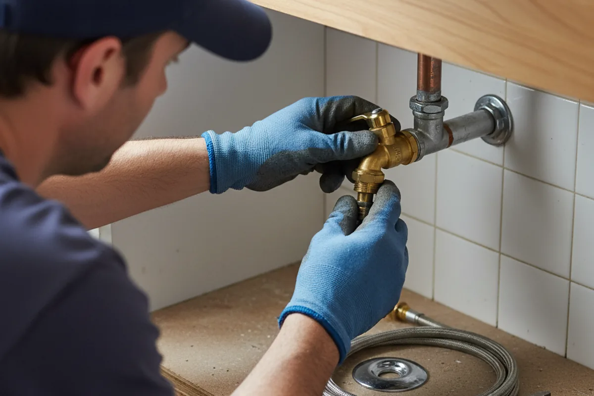 Shutoff valve and fitting work during Emergency Plumbing in La Habra